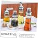 ABOOFAN 3pcs Castor Kitchen Supplies Glass Vinegar and Oil Dispensers Kitchen Oil Soy Sauce Cruet Oil Bottles for Kitchen Soy Sauce Dispensers Olive Restaurant Bottle Dust-proof - Buy Online on GoSupps.com