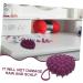 Kombiiuda ArtFakt Scalpoos Shampoo Brush - Soft Scalp Massager for Hair Peeling & Cleaning | Purple Pebble Gel 12x7.8x3.6cm - Buy Online on GoSupps.com