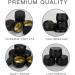 Black 8oz Candle Tin 24 Pack - Large Metal Jars for Candle Making/DIY - Reusable Empty Containers with Lid - Buy Online on GoSupps.com