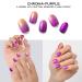Adora Couture Chrome Aurora Purple Gel Nail Strips | 20pcs Nail Wraps Kit - Salon-quality, Long-lasting, Easy Application | Breathable Adhesive Nail Stickers for Women - Buy Online on GoSupps.com
