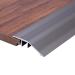 Floor Transition Strip Walkers Entry Ramp Gray Transition Strip for Doorways Metal Aluminum Reducer General Floor Transitions Ramp Non Slip 0.9 1 1.05 1.35 1.45 M Long Edge Trim (Size : Length 145 Length 145cm
