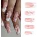 TQUXNGA Press on Nails Medium Long Craft False Nails Square 3D Flower Bowknot French Artificial Nails Finger Manicure Kit included - Buy Online on GoSupps.com