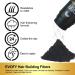 Refill Fiber for Thinning Hair - Natural Hair Building Fibers for Men & Women (Black) - Instantly Thicker Hair in 30 Sec - 100g - Buy Online on GoSupps.com