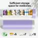 7-Day Tablet Pill Box | Weekly Medication Organizer for Vitamins & Supplements | Purple Daily Pill Planner - Buy Online on GoSupps.com