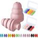 Ear Plugs for Sleeping Noise Cancelling 10 Pairs Reusable Earplugs for Sleeping Concert Snoring Travel Work Soft Style 9 Colors 33dB Highest NRR