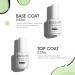 GELLEN Gel Base and Top Coat | No Wipe UV Gel Nail Polish | Long Lasting Clear Glossy Finish for Salon & Home Use - Soak Off International Shipping - Buy Online on GoSupps.com