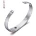 WelMag Adjustable Medical Alert ID Bracelets - Free Engraving - Vintage Silver - International Shipping Available - Buy Online on GoSupps.com