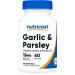 Nutricost Garlic & Parsley Oil (15mg) 180 Softgels - Odorless Garlic & Parsley GMO-Free 60 Servings