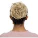 Silk-co Synthetic Hair Bun Scrunchie in Dark Blond & Bleach Blond - 25g Curly Messy Chignon Updo - Buy Online on GoSupps.com