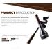 Mysense Matte Black Cream-to-Gel Eyeliner Pot Water-proof Smudge-proof Last for All Day Long Smooth Easy to Apply Eyeliner Gel with Brush 1#Black 1# Matte Black - Buy Online on GoSupps.com