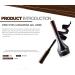 Go Ho Matte Black Gel Eyeliner - Water-proof, Smudge-proof, Long Lasting Cream Eyeliner with Brush - 1Black - Buy Online on GoSupps.com