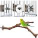 Natural Wood Bird Seat Rods Set - 2 Grapewood Pencil Rods for Budgies & Canaries | Premium Bird Cage Accessories - Buy Online on GoSupps.com
