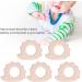 5Pcs Baby Teething Toy - Wooden Hedgehog Pendant | Beech Wood Animal Shape for Handmade Necklaces & Bracelets - Buy Online on GoSupps.com