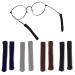 Rabbfit 4 Pairs of Glasses Ear Pads Cushions Soft Elastic Knitted Cotton Ear Grips Comfort Glasses Holder Non-Slip Covers for Glasses Arms Sleeeve for Sunglasses Glasses Reading Glasses