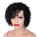 Velicoo 10 Short Kinky Curly Brazilian Human Hair Wig for Black Women - Natural Color - Buy Online on GoSupps.com