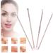 4PCS/SET Blackhead Removal Tool Pimple Cleansing Tool Kit Stainless Steel Acne Pimple Extractor Acne Remover Tool With Box(Rose Gold) pimple extractor - Buy Online on GoSupps.com