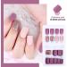 90-Piece Set of Short Full Cover Removable Fake Nail Art Tips - Press On Extension Nails Kit - Buy Online on GoSupps.com