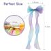Little World Bow Hair Clips - Set of 4 Colorful Ribbon Hair Bows for Girls and Women | 13 inch Lace Clip Hair Accessories - Buy Online on GoSupps.com