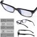YIMI Multifocal Reading Glasses for Men & Women - Lightweight Blue Light Blocking 3 Powers in 1 Anti-Glare UV Protection - Black 2.25x Eyewear - Buy Online on GoSupps.com