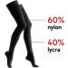 Buy Lauma Medical Compression Stockings 23-32 mmHg Class 2 - Lace Strips - XXL Black for Varicose Veins & Leg Swelling - International Shipping - Buy Online on GoSupps.com