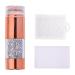 Ruilonghai Nail Art Jelly Stamping Plates Double Head Polish Printing Stencil Scraper Manicure Stamp Set Manicure Tools