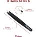 Stelone Slant Tip Stainless Steel Eyebrow Tweezers for Women & Men - Precision Brow Grooming Tool for Facial and Ingrown Hair Removal (Black) - Buy Online on GoSupps.com