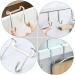 Hemoton 3pcs Wall Hangers for Clothes Cabinet Hook Over The Door Hanging Hooks Perforated Door Hat 7.5X6.5CM Silver - Buy Online on GoSupps.com