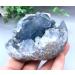 Home Natural Blue Kyanite Geode Crystal Quartz Cluster Decoration Pack of 1 Crystal Cluster (Size : 450-500g) - Buy Online on GoSupps.com