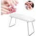 Nail Art Hand Pillow Sliding On Both Sides Fine Craftsmanship Exquisite And Durable Manicure Hand Holder Quick Open Salon Shop for Home white - Buy Online on GoSupps.com