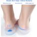 3 Pair Gel Heel Cups Plantar Fasciitis Inserts - Silicone Gel Pads for Heel Pain, Bone Spur & Achilles Pain, Cushions and Shock Absorbing Support - Buy Online on GoSupps.com