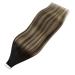 Youngsee Real Hair Tape Extensions - Balayage Ombre #1B/4/27 55cm 50g 20pcs - Smooth Remy Real Hair - Buy Online on GoSupps.com