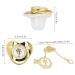 Stylish Toddler Pacifier - Portable Silicone with Elegant Rhinestone (E) | Safe & Fashionable - Buy Online on GoSupps.com