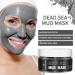 Organic Dead Sea Clay Mud Mask - Deep Pore Cleanser Antioxidant Skincare Soothes & Detoxifies - Ideal for All Skin Types - 2.8 oz - Buy Online on GoSupps.com