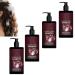 ZHJZGS Rosemary & Onion 3-in-1 Hair Care Shampoo for a thicker moisturizing and deep clean fuller-looking hair lasting and soft (4PCS)