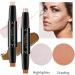 Prreal Contour Stick - Dual-Head Face Concealer & Highlight Makeup Pencil | Waterproof Pearly Natural & Coffee for Flawless Contouring - Buy Online on GoSupps.com