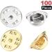 100PCS Metal Locking Pin Backs - Lapel Pin Clutch Back - Butterfly Clutch for Badge Holder - Buy Online on GoSupps.com