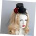 FRCOLOR Womens Headbands Eye Veil Wedding Veil Witch Hats for Women Costumes for Girls Mini Tiara Mini Tea Party Hats for Women Lady Hair Clip Hairpins Red Rose Halloween Miss - Buy Online on GoSupps.com