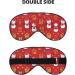 Xmas Gift Snowman Print Sleep Eye Mask | Soft Unisex Eye Shade for Travel Yoga & Shift Work - Buy Online on GoSupps.com