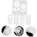 NUOBESTY Sunflower Stencil 9pcs Sunflower Hollow Template Child Square Lace Ruler Stencil Mandala - Buy Online on GoSupps.com