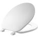 BEMIS 70 000 Toilet Seat, ROUND, Plastic, White White Round