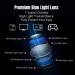 Blue Light Blocking Glasses - Lightweight Square Eyeglasses for Men & Women - Reduce Eye Strain | Coffee 0.0 - Buy Online on GoSupps.com