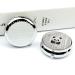 Round White Wooden Panda Print Pill Box - 3 Compartment Portable Medicine Organizer - Buy Online on GoSupps.com