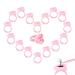 100PCS Disposable Glue Rings for Eyelash Extensions - Heart-Shaped Lash Fan Blossom Supplies - Pink - Buy Online on GoSupps.com