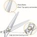 PURPLEBIRD 6 Inch Hairdressing Scissors - Professional Barber Shears with Ball Bearing Tension System - Japanese Stainless Steel - for Men, Women, and Kids - Silver Straight Design - Buy Online on GoSupps.com