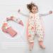 Winter Baby Sleep Sack with Feet 2.5 TOG | 100% Cotton Toddler Sleeping Bag | Sleeveless, 3-Way Zipper | Pink Flowers L | Newborn to 4 Years - Buy Online on GoSupps.com
