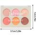 Eyeshadow Blushs Six-Color Blushs Makeup Palette Matte Eyeshadow and Blushs Makeup Easy-to-Color for Prom Wedding Bar Dating - Buy Online on GoSupps.com