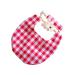 Newwyt 3-part baby-headband and bib-set saliva cloth with flower pattern with pacifier clip holder strap hair band for boys and girls cotton