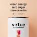 Virtue Yerba Mate - Natural Energy Drink - Sugar Free, Zero Calories, Vegan, Keto Friendly, Gluten Free - 12 x 250ml (Peach & Raspberry) - Buy Online on GoSupps.com