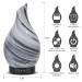 120ml Ultrasonic Aromatherapy Diffuser with Handmade Glass - BPA Free, Waterless Auto-Off, 4 Timer Setting, 7 Colors LED - Home, Yoga, Office - Grey - Buy Online on GoSupps.com