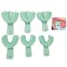 Dental Teeth Impressions Tray 3 Pairs Plastic Perforated Teeth Holder Various Sizes Dentist Tool Supply Accessory